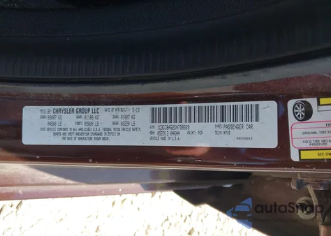 2013 Chrysler 200 Lx z USA, uszkodzony, nr VIN 1C3CCBAG2DN739329